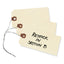 Double Wired Shipping Tags, 11.5 Pt Stock, 2.75 X 1.38, Manila, 1,000/box