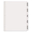 Big Tab Printable White Label Tab Dividers, 5-tab, 11 X 8.5, White, 20 Sets