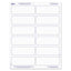Big Tab Printable Large White Label Tab Dividers, 8-tab, 11 X 8.5, White, 20 Sets