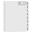 Big Tab Printable Large White Label Tab Dividers, 8-tab, 11 X 8.5, White, 20 Sets