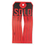 Sold Tags, Paper, 4.75 X 2.38, Red/black, 500/box