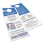 Door Hanger With Tear-away Cards, 97 Bright, 65 Lb Cover Weight, 4.25 X 11, White, 2 Hangers/sheet, 40 Sheets/pack