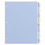 Write And Erase Big Tab Durable Plastic Dividers, 3-hole Punched, 8-tab, 11 X 8.5, Assorted, 1 Set
