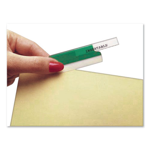 Insertable Index Tabs With Printable Inserts, 1/5-cut, Assorted Colors, 1" Wide, 25/pack