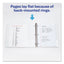 Durable View Binder With Durahinge And Slant Rings, 3 Rings, 1" Capacity, 11 X 8.5, White