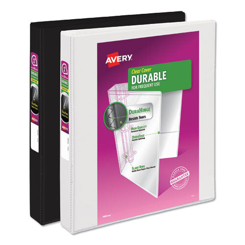 Durable View Binder With Durahinge And Slant Rings, 3 Rings, 3" Capacity, 11 X 8.5, White, 4/pack