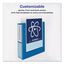 Durable View Binder With Durahinge And Slant Rings, 3 Rings, 2" Capacity, 11 X 8.5, Blue