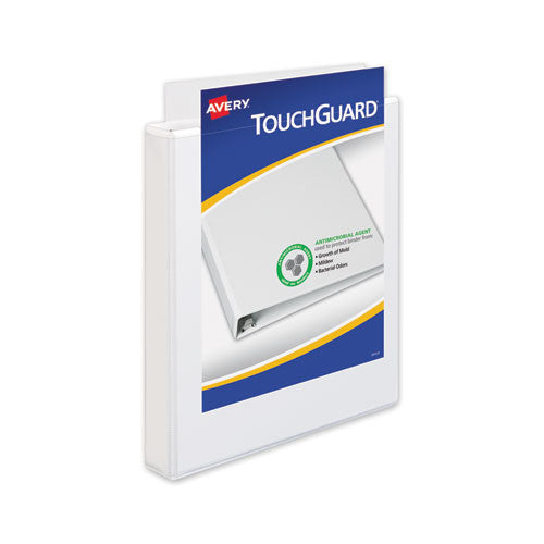 Touchguard Protection Heavy-duty View Binders With Slant Rings, 3 Rings, 2" Capacity, 11 X 8.5, White