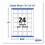 Square Labels With Sure Feed And Trueblock, 1.5 X 1.5, White, 600/pack
