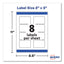 Print-to-the-edge Labels With Sure Feed And Easy Peel, 2 X 3, Glossy Clear, 80/pack
