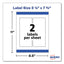 Durable Water-resistant Wraparound Labels W/ Sure Feed, 3.25 X 7.75, 16/pk