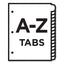Heavy-duty Preprinted Plastic Tab Dividers, 26-tab, A To Z, 11 X 9, Yellow, 1 Set
