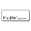 Labels, Laser Printers, 1 X 2.63, White, 30/sheet, 100 Sheets/box