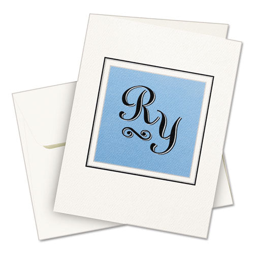 Note Cards With Matching Envelopes, Inkjet, 65lb, 4.25 X 5.5, Textured Uncoated White, 50 Cards, 2 Cards/sheet, 25 Sheets/box