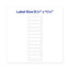 Dot Matrix Printer Mailing Labels, Pin-fed Printers, 0.94 X 3.5, White, 5,000/box