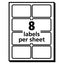 Ecofriendly Adhesive Name Badge Labels, 3.38 X 2.33, White, 160/box