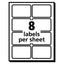 Ecofriendly Adhesive Name Badge Labels, 3.38 X 2.33, White, 400/box