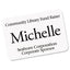 Ecofriendly Adhesive Name Badge Labels, 3.38 X 2.33, White, 400/box