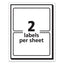 Printable Adhesive Name Badges, 3.38 X 2.33, Red Border, 100/pack