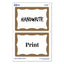 Printable Adhesive Name Badges, 3.38 X 2.33, Gold Border, 100/pack