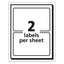 Printable Adhesive Name Badges, 3.38 X 2.33, White, 100/pack