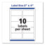 Shipping Labels W/ Trueblock Technology, Laser Printers, 2 X 4, White, 10/sheet, 100 Sheets/box