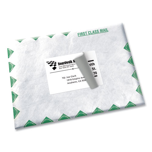 Shipping Labels W/ Trueblock Technology, Laser Printers, 3.5 X 5, White, 4/sheet, 100 Sheets/box