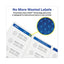 Permanent Laser Print-to-the-edge Id Labels W/surefeed, 2 1/2"dia, White, 300/pk