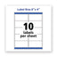 Waterproof Shipping Labels With Trueblock And Sure Feed, Laser Printers, 2 X 4, White, 10/sheet, 50 Sheets/pack