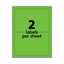 High-visibility Permanent Laser Id Labels, 5.5 X 8.5, Neon Green, 200/box