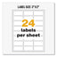 Ultraduty Ghs Chemical Waterproof And Uv Resistant Labels, 1 X 2.5, White, 24/sheet, 25 Sheets/pack