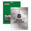 Permatrack Metallic Asset Tag Labels, Laser Printers, 0.5 X 1, Silver, 84/sheet, 8 Sheets/pack
