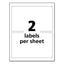 Ultraduty Ghs Chemical Waterproof And Uv Resistant Labels, 4.75 X 7.75, White, 2/sheet, 50 Sheets/pack