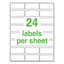 Ultraduty Ghs Chemical Waterproof And Uv Resistant Labels, 1 X 2.5, White, 24/sheet, 25 Sheets/pack