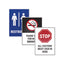 Surface Safe Removable Label Safety Signs, Inkjet/laser Printers, 8 X 8, White, 15/pack