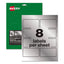 Permatrack Metallic Asset Tag Labels, Laser Printers, 0.75 X 1.5, Metallic Silver, 40/sheet, 8 Sheets/pack