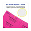 High-vis Removable Laser/inkjet Id Labels, 2 X 4, Asst. Neon, 120/pack