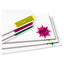 High-vis Removable Laser/inkjet Id Labels W/ Sure Feed, 3.33 X 4, Neon, 72/pk
