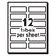 Vibrant Laser Color-print Labels W/ Sure Feed, 1.25 X 3.75, White, 300/pack