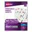 The Mighty Badge Name Badge Inserts, 1 X 3, Clear, Laser, 20/sheet, 5 Sheets/pack
