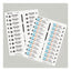 The Mighty Badge Name Badge Inserts, 1 X 3, Clear, Laser, 20/sheet, 5 Sheets/pack