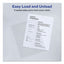 Heavy-duty Plastic Sleeves, Letter Size, Clear, 12/pack