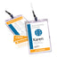 Clip-style Name Badge Holder With Laser/inkjet Insert, Top Load, 4 X 3, White, 100/box