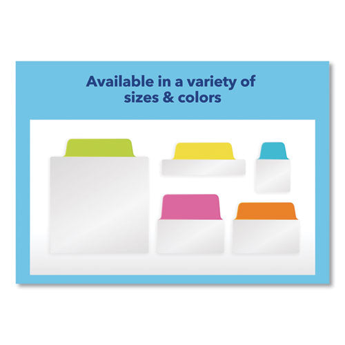 Ultra Tabs Repositionable Tabs, Standard: 2" X 1.5", 1/5-cut, Assorted Neon Colors, 24/pack