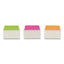 Ultra Tabs Repositionable Tabs, Standard: 2" X 1.5", 1/5-cut, Assorted Neon Colors, 24/pack