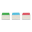 Ultra Tabs Repositionable Tabs, Standard: 2" X 1.5", 1/5-cut, Assorted Colors (blue, Green And Red), 24/pack