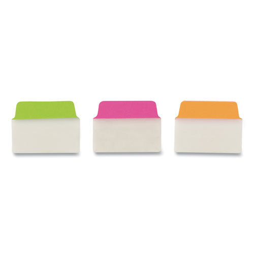 Ultra Tabs Repositionable Tabs, Standard: 2" X 1.5", 1/5-cut, Assorted Neon Colors, 48/pack