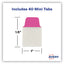 Ultra Tabs Repositionable Tabs, Mini Tabs: 1" X 1.5", 1/5-cut, Assorted Neon Colors, 40/pack