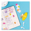 Ultra Tabs Repositionable Tabs, Mini Tabs: 1" X 1.5", 1/5-cut, Assorted Neon Colors, 40/pack