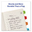 Ultra Tabs Repositionable Tabs, Mini Tabs: 1" X 1.5", 1/5-cut, Assorted Colors, 40/pack